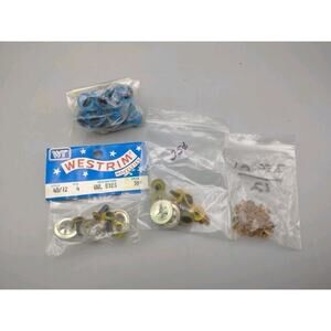 Vintage Lot NOS Westrim Crafts Cat Eyes- Owl Eyes Metal Backs Ceramics